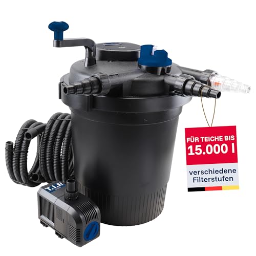 T.I.P Pumpen Teichfilter-Set für Teiche bis 15.000 l
