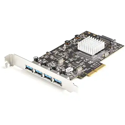 USB PCIe Adapter StarTech.com 4-Port USB 3.2 Gen 2 Karte 10 Gbit/s