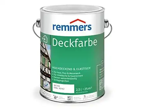 Wetterschutzfarbe Remmers Deckfarbe Weiß 2,5L