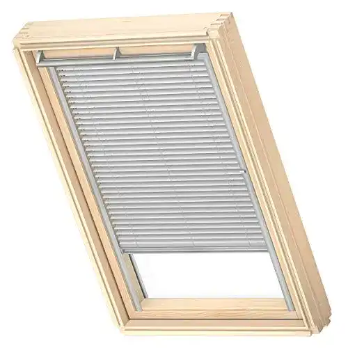 Velux Rollo Original Jalousie mit Silbernen Seitenschienen MK08
