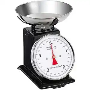 Küchenwaage analog von Rosenstein & Söhne bis 5 kg mit Tara-Funktion