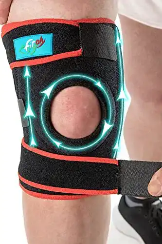Kniebandage FitFitaly XL für Patella, Meniskus und Bänder