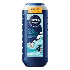 Nivea Men Cool Marine Artist Edition Duschgel für Männer, 250 ml