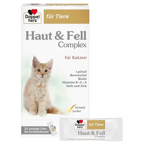 Vitamine für Katzen von Doppelherz für Haut und Fell 25 Stück