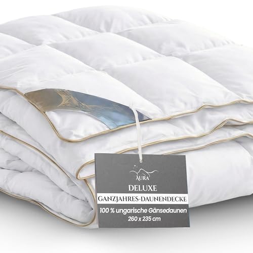 Bettdecke Aura Down Bedding Aura Gold 260 x 235 cm