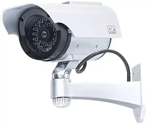 VisorTech Dummy-Kamera: Überwachungskamera Attrappe mit LED-Signal