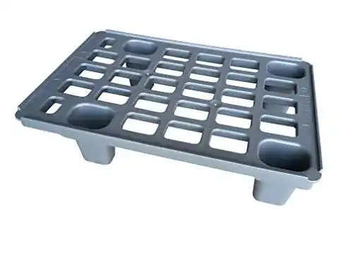 Kunststoffpalette Auer Leichtpalette 60×40 im Viertel-Europalettenmaß