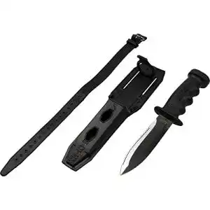 Cressi Supertotem Tauchermesser mit glatter und gezahnter Klinge