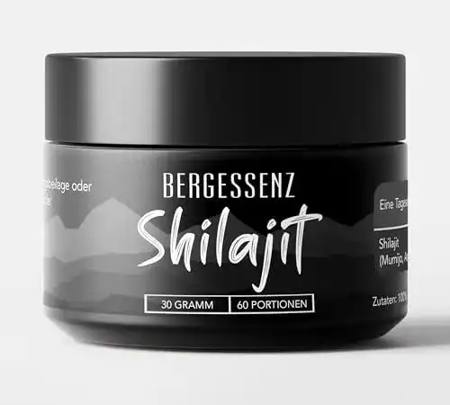 Mumijo Bergessenz Original Shilajit, Wildsammlung, 30g Glas