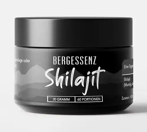 Mumijo Bergessenz Original Shilajit, Wildsammlung, 30g Glas
