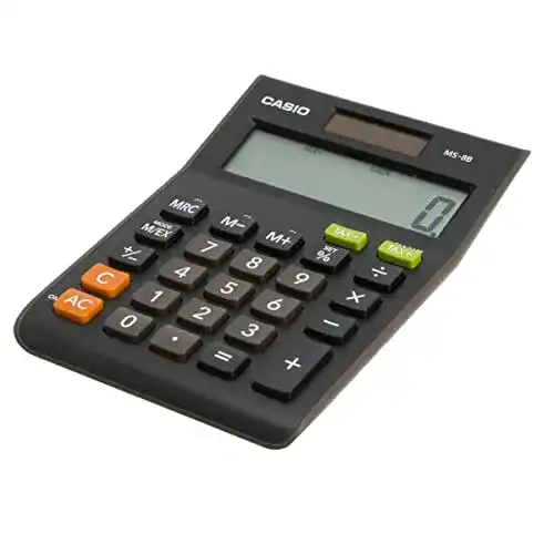 Tischrechner Casio MS-8B mit 8-stelligem Display und vielfältigen Funktionen