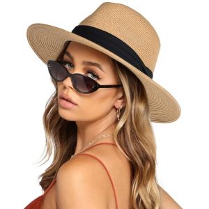 Sonnenhut für Herren und Damen – Unisex Panamahut mit breiter Krempe