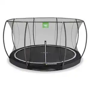 Bodentrampolin EXIT Toys Black Edition Rund Inground für den Garten