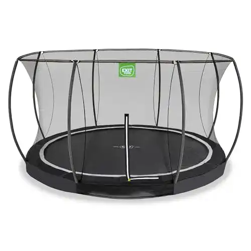 Bodentrampolin EXIT Toys Black Edition Rund Inground für den Garten