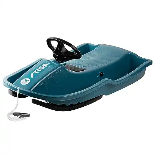 Lenkbob Stiga Kinder Schlitten mit Lenkrad Snowpower aus Biokunststoff