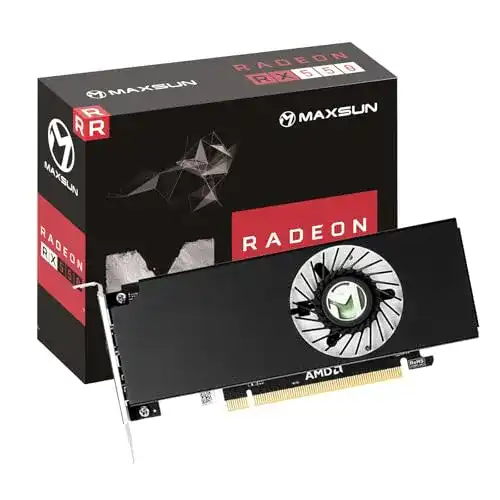 Maxsun Grafikkarte AMD Radeon RX 550 4GB für PC und Gaming