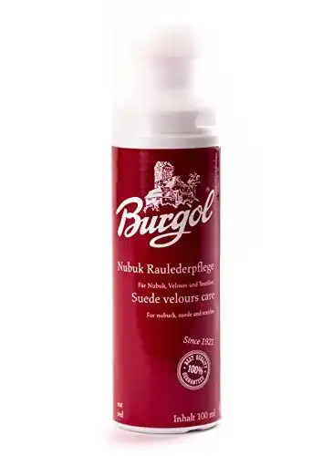 Burgol Nubuk Wildlederspray 100 ml Flasche mit Schwammaufträger