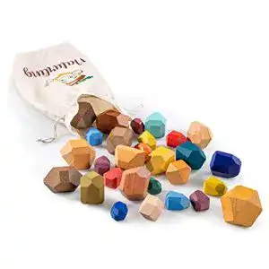 Stapelsteine Digitcube Balancier – Montessori Holzspielzeug