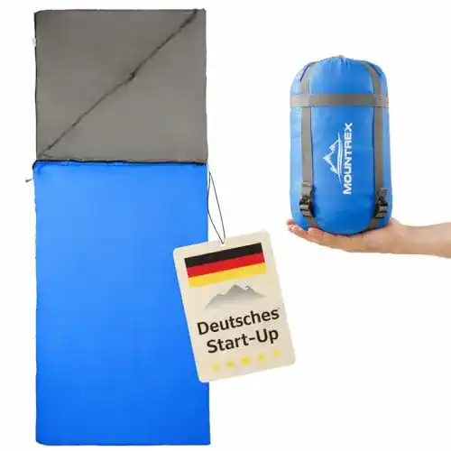 Ultraleichter Schlafsack von Mountrex mit kleinem Packmaß