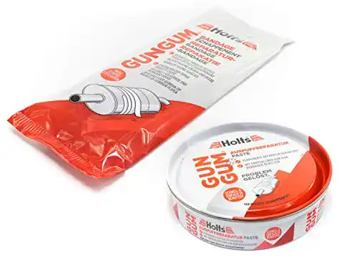 Auspuffmontagepaste Holts Gun Gum Reparaturset 200 g und Bandage 1,25 m