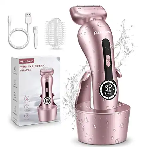 Intimrasierer für Damen von Akunbem Elektrorasierer und Bikini-Trimmer
