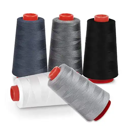 Maschinenstickgarn Decareta 5 Rollen Nähgarn Set aus Polyester