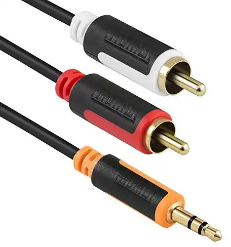 Cinch-Kabel mumbi 12563 Y Audiokabel 3.5mm Klinke auf 2x Cinch