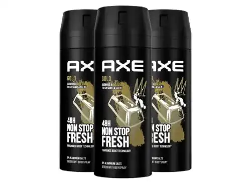 Axe Bodyspray Gold Deo ohne Aluminium für 48 Stunden Schutz