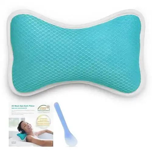 Nackenkissen für Badewanne mit 2 Saugnäpfen von CoastaCloud