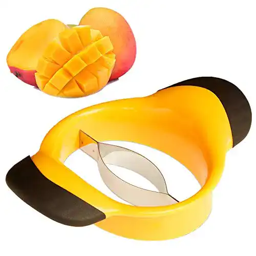 Mangoschneider aus Edelstahl für einfaches Teilen und Entkernen von Mangos