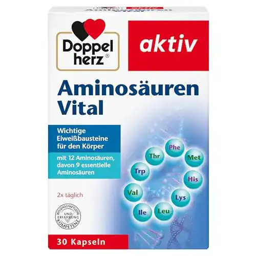 Doppelherz EAA-Kapseln Aminosäuren Vital – 30 Kapseln zur Unterstützung