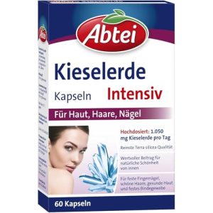 Kieselerde Abtei Intensiv Kapseln 60 Stück für gesunde Nägel und Haare