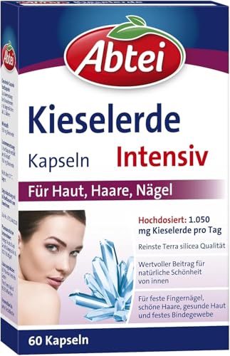 Kieselerde Abtei Intensiv Kapseln 60 Stück für gesunde Nägel und Haare