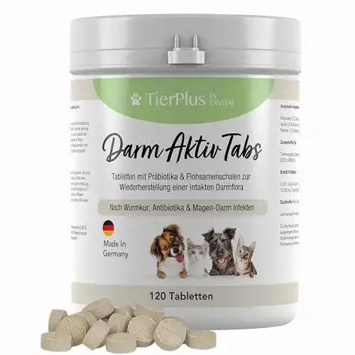 Probiotika für Katzen und Hunde – Exvital TierPlus Darm Aktiv Tabletten