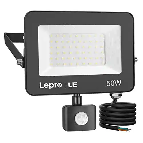 LED Außenstrahler Lepro 50W mit Bewegungsmelder