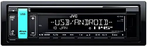 JVC KD-R491 CD-Receiver in Schwarz mit USB-Anschluss und Equalizer