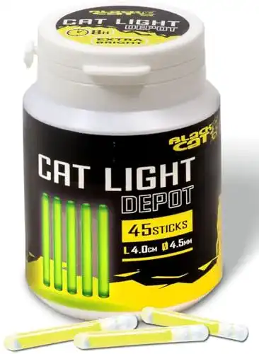 Black Cat Cat Light Depot Knicklichter 40mm für Angler