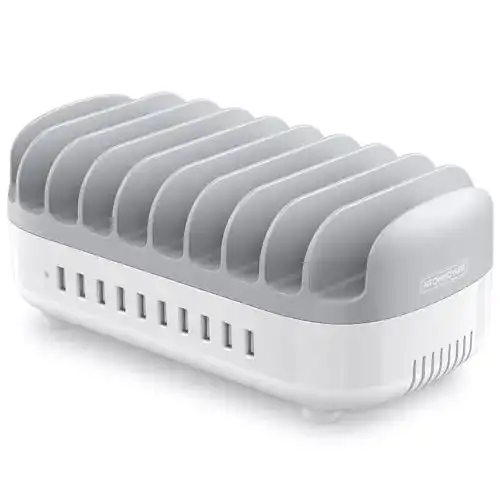 NTONPOWER 10-Port USB-Ladestation für Handys und Tablets