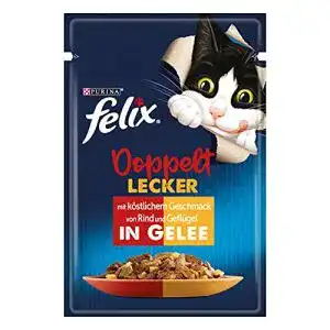 Felix Nassfutter für Katzen mit Rind und Geflügel im 26er Pack