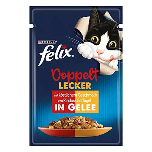 Felix Nassfutter für Katzen mit Rind und Geflügel im 26er Pack