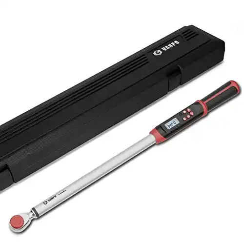 Vanpo digitaler Drehmomentschlüssel 1/2 Zoll mit Speicher und LED-Anzeige