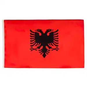 Albanien Flagge 150×90 cm aus Polyester mit Metallösen