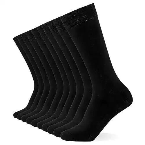 Herrensocken schwarz FM London Herren 10er-Pack einfarbig