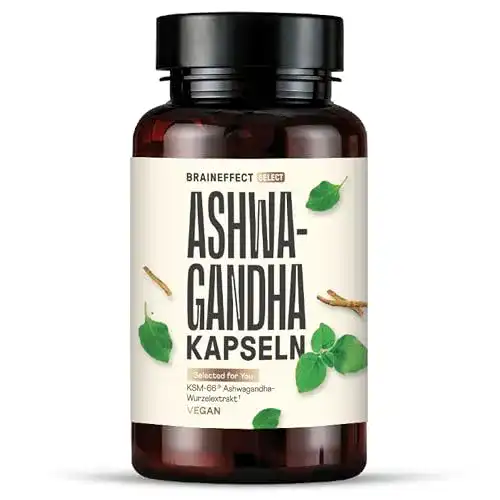 Ashwagandha Kapseln von BrainEffect – Hochdosierter Premium Extrakt
