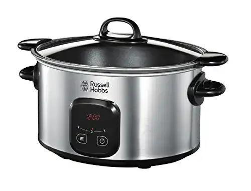 Russell Hobbs Slow Cooker mit 6l antihaftbeschichtetem Gartopf