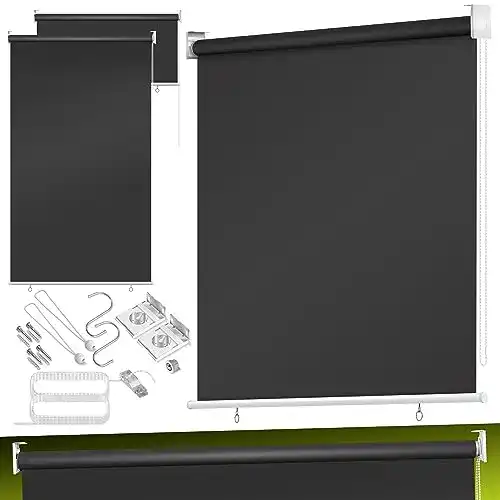 Senkrechtmarkise Kesser Vertikalmarkise 100 x 240 cm für Balkon und Terrasse