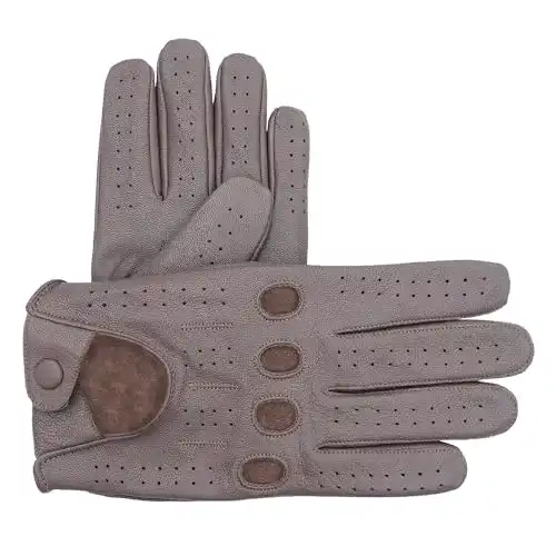 Autofahrer Handschuhe Leatherick Unisex Fahrhandschuhe aus Ziegenleder