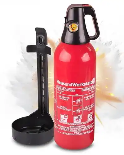 Feuerlöscher 2 kg Aluminium Schaumfeuerlöscher für Haus und Werkstatt