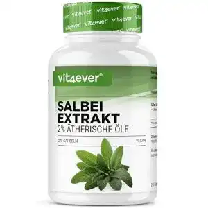 Salbei Kapseln Vit4Ever – 240 hochdosierte Kapseln mit 6000 mg