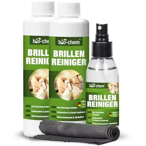 Brillenreiniger bio-chem mit Anti-Beschlag-Funktion und Schutz